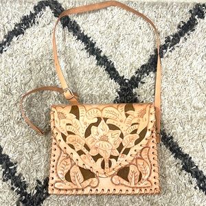 Mexican cow leather hand bag